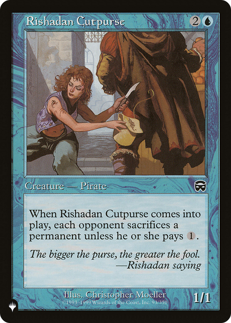 Rishadan Cutpurse (The List Reprint)