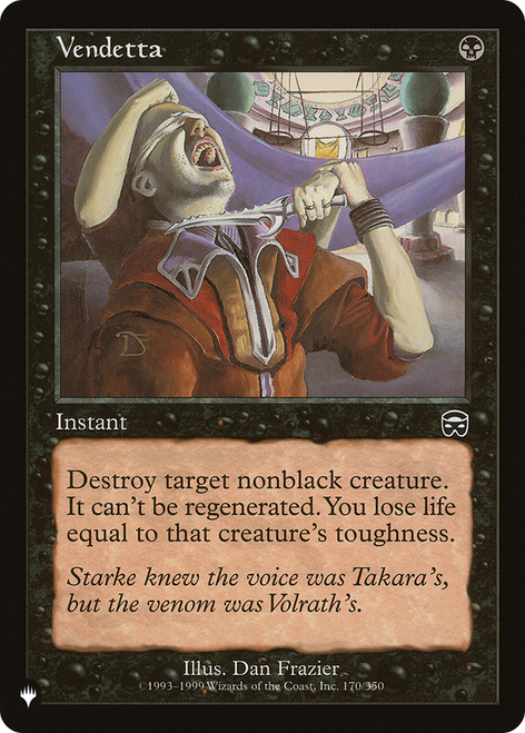 Vendetta (The List Reprint)