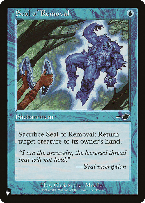 Seal of Removal (The List Reprint)
