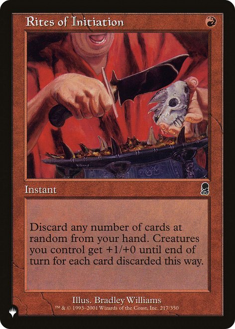 Rites of Initiation (The List Reprint)