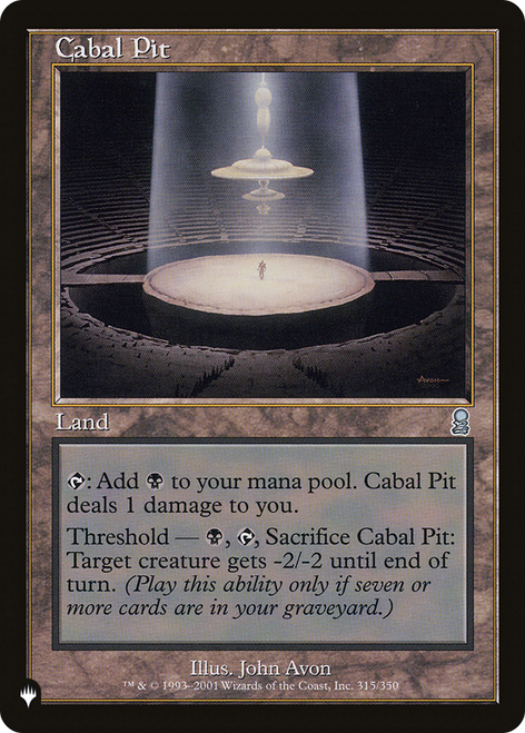 Cabal Pit (The List Reprint)