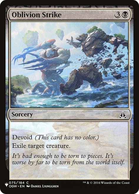 Oblivion Strike (The List Reprint)