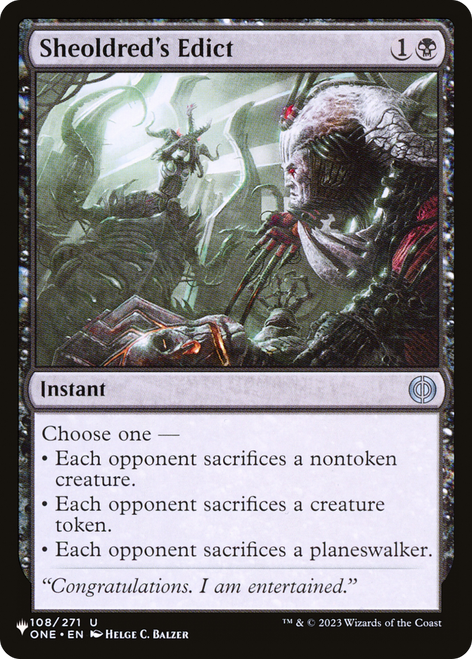 Sheoldred's Edict (The List Reprint)