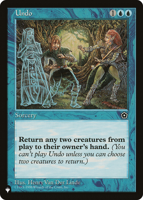 Undo (The List Reprint)