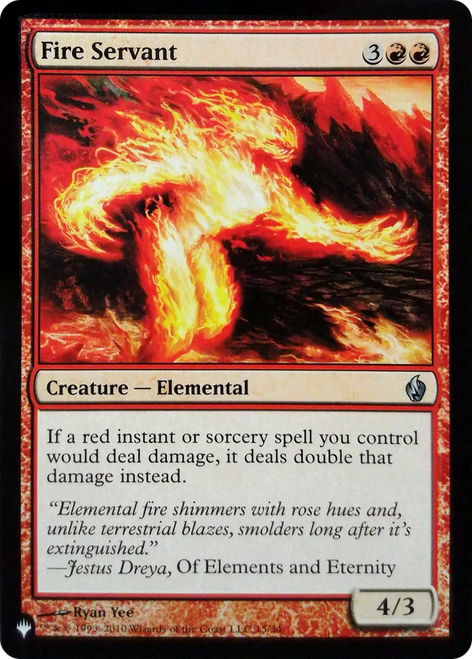 Fire Servant (The List Reprint)