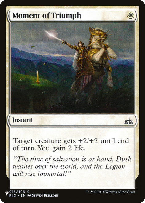 Moment of Triumph (The List Reprint)