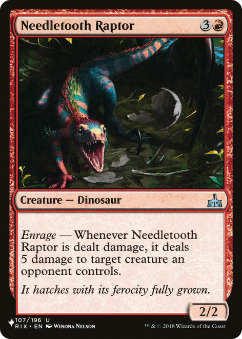 Needletooth Raptor (The List Reprint)