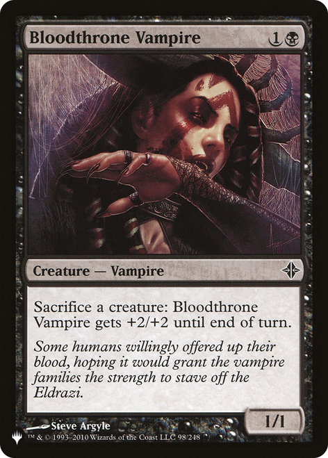 Bloodthrone Vampire (The List Reprint)
