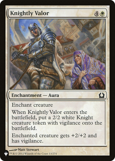 Knightly Valor (The List Reprint)