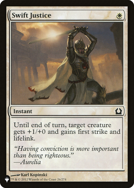 Swift Justice (The List Reprint)