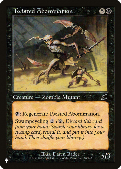 Twisted Abomination (The List Reprint)