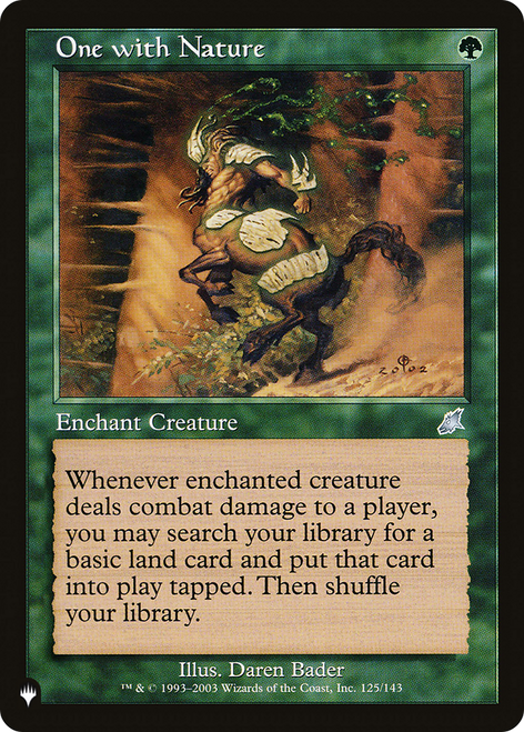 One with Nature (The List Reprint)