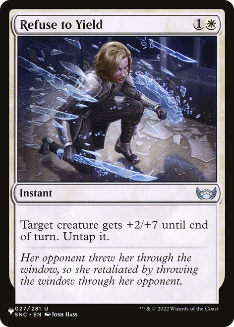 Refuse to Yield (The List Reprint)