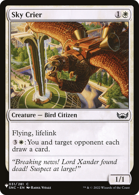 Sky Crier (The List Reprint)