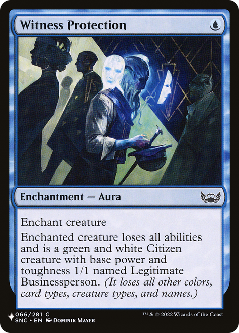 Witness Protection (The List Reprint)