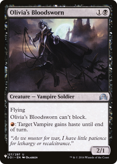 Olivia's Bloodsworn (The List Reprint)