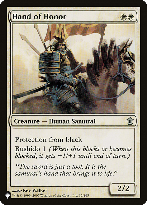 Hand of Honor (The List Reprint)