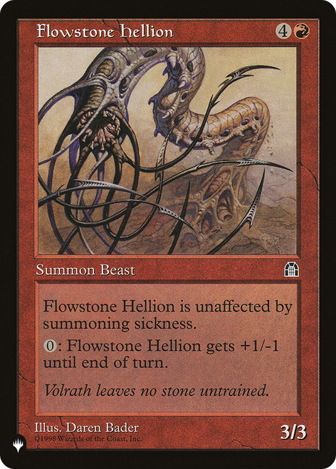 Flowstone Hellion (The List Reprint)
