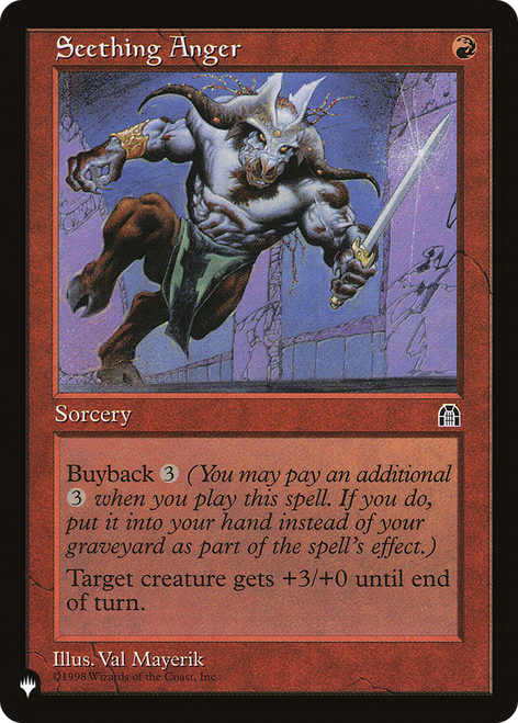 Seething Anger (The List Reprint)