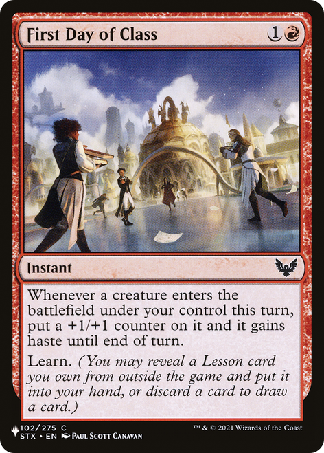 First Day of Class (The List Reprint)