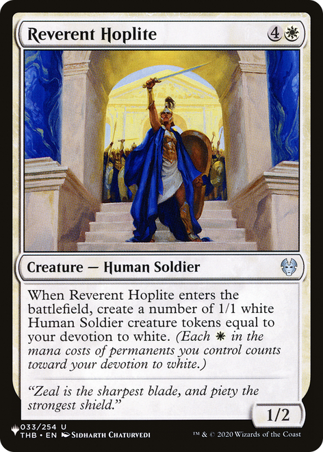 Reverent Hoplite (The List Reprint)