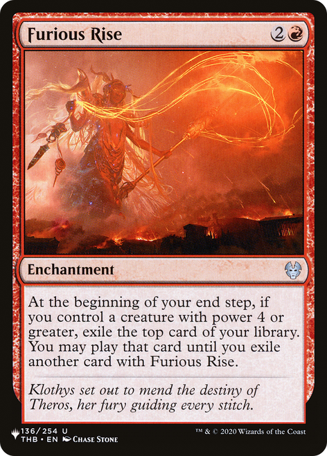 Furious Rise (The List Reprint)