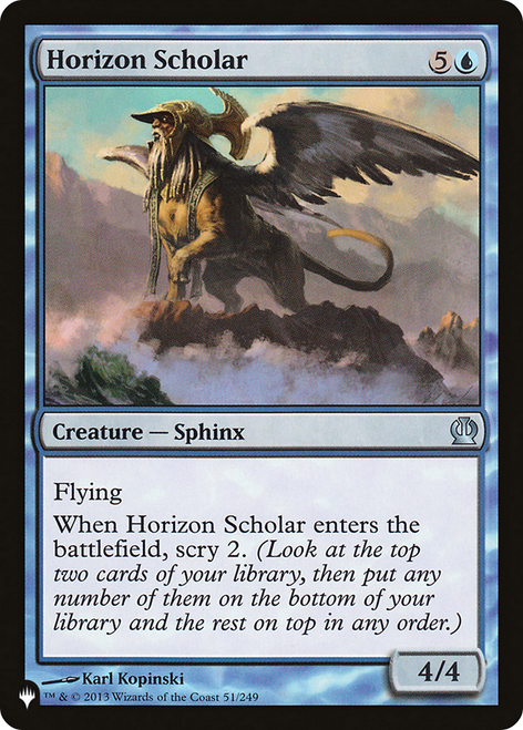 Horizon Scholar (The List Reprint)