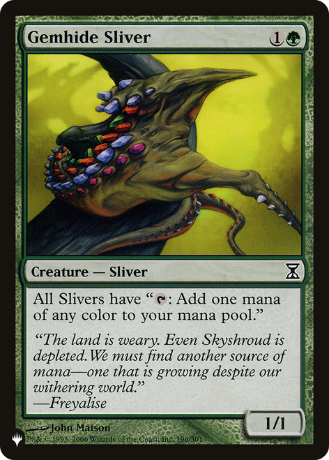 Gemhide Sliver (The List Reprint)