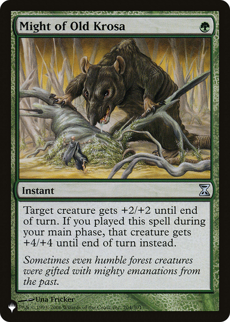 Might of Old Krosa (The List Reprint)