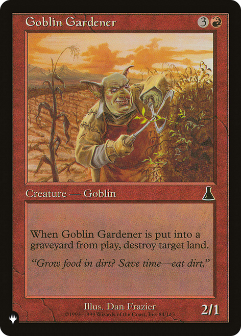 Goblin Gardener (The List Reprint)