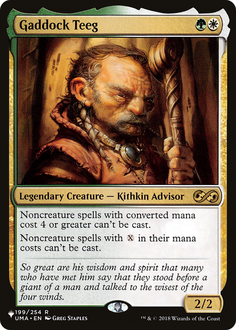 Gaddock Teeg (The List Reprint)