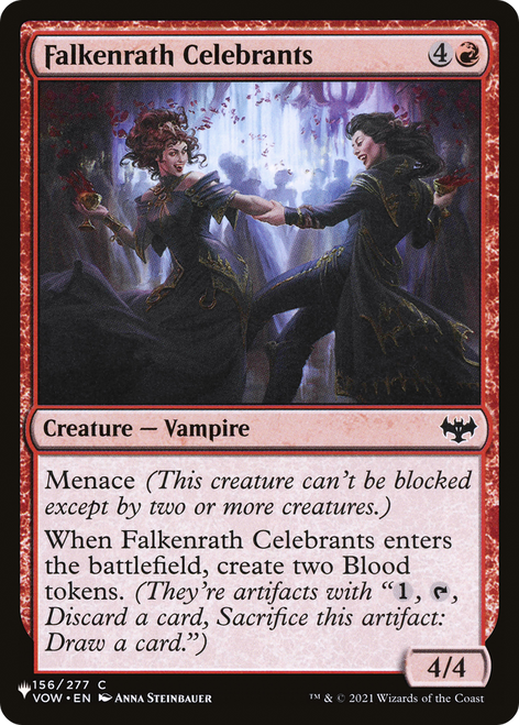 Falkenrath Celebrants (The List Reprint)