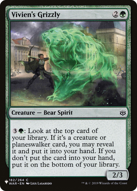 Vivien's Grizzly (The List Reprint)