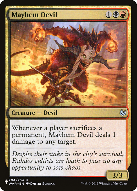 Mayhem Devil (The List Reprint)
