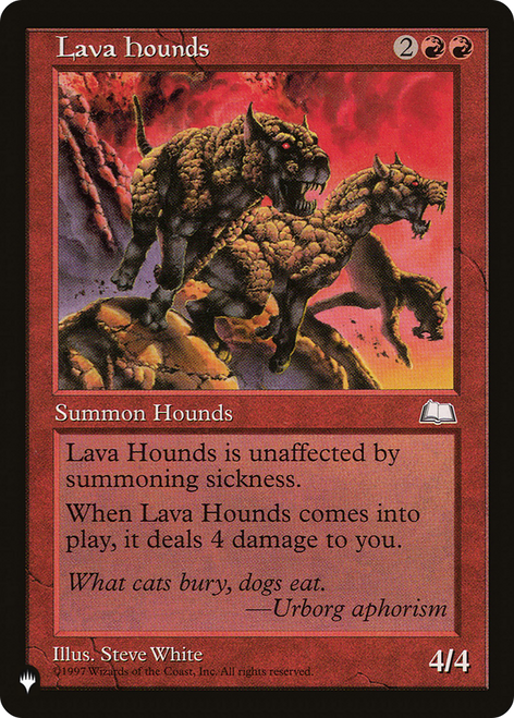 Lava Hounds (The List Reprint)