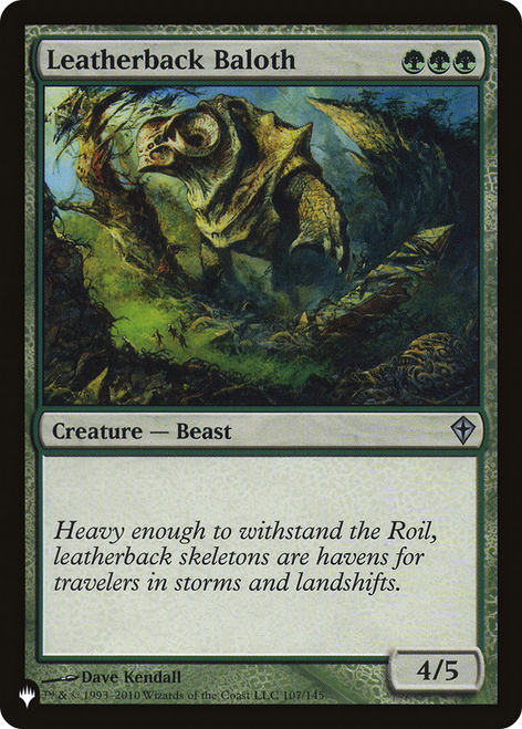 Leatherback Baloth (The List Reprint)