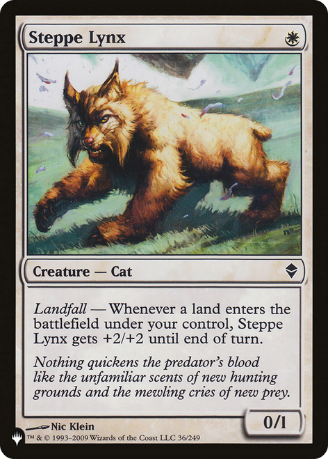 Steppe Lynx (The List Reprint)