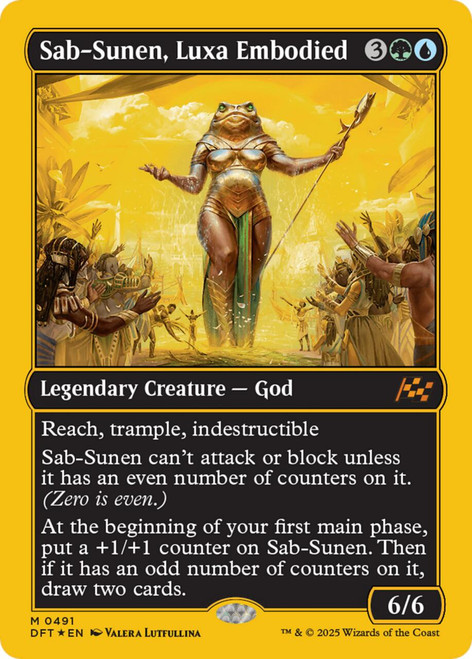Sab-Sunen, Luxa Embodied (First-Place Foil)