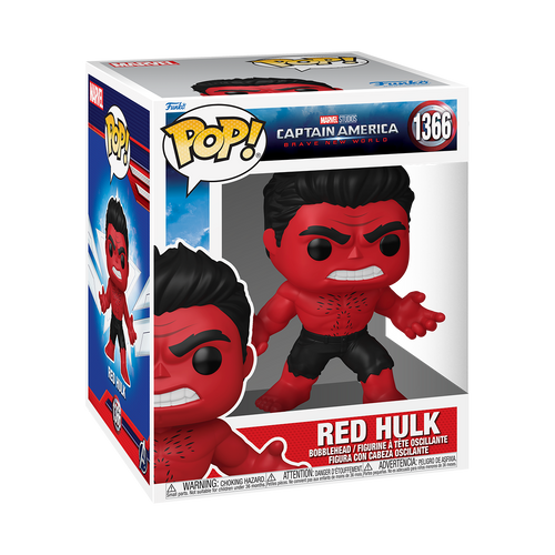 POP! Marvel - Captain America: Brave New World #1366 Red Hulk  6-Inch Super Sized