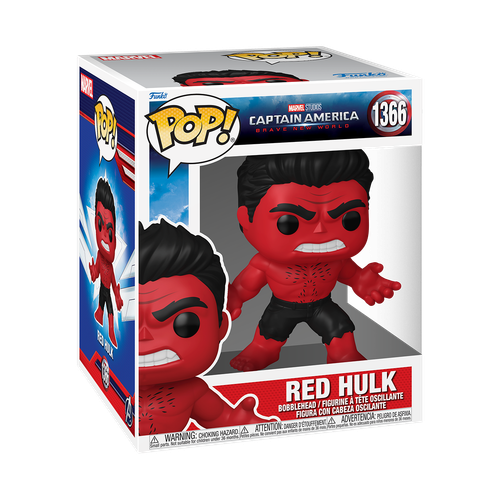 POP! Marvel - Captain America: Brave New World #1366 Red Hulk  6-Inch Super Sized