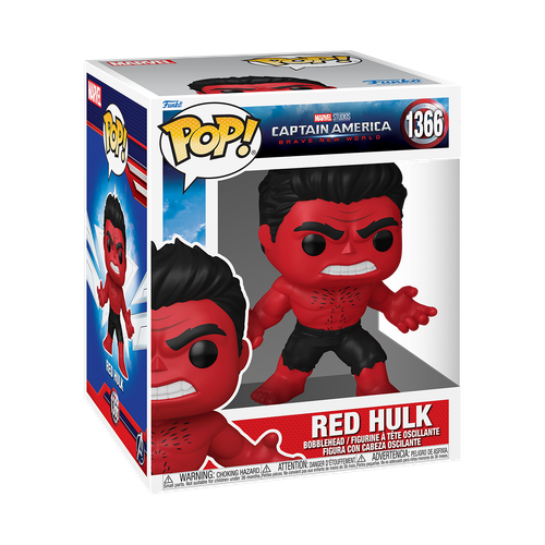 POP! Marvel - Captain America: Brave New World #1366 Red Hulk  6-Inch Super Sized