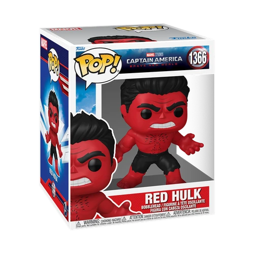 POP! Marvel - Captain America: Brave New World #1366 Red Hulk  6-Inch Super Sized