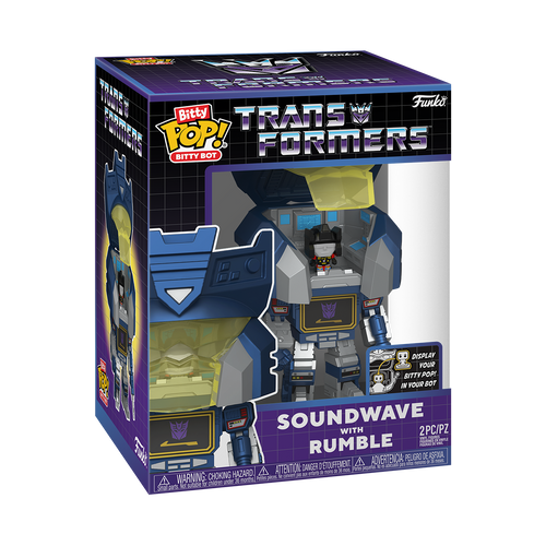 Bitty Pop! Bitty Bot - Transformers: Soundwave with Rumble