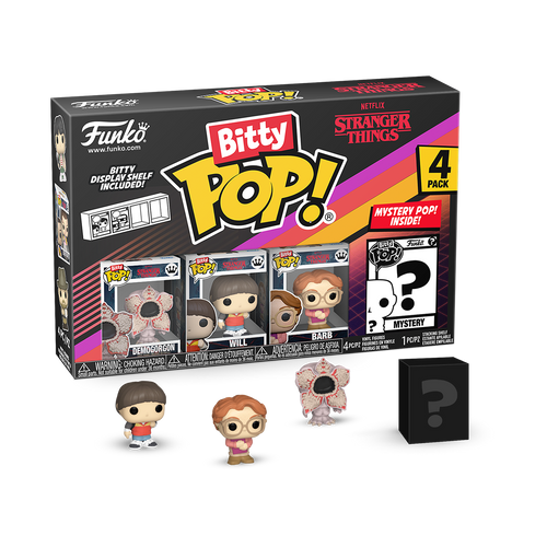 Bitty POP! Stranger Things: Demogorgon, Will & Barb 4-Pack