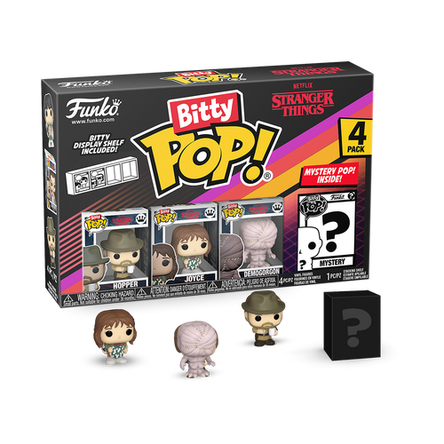 Bitty POP! Stranger Things: Hopper, Joyce & Demogorgon 4-Pack