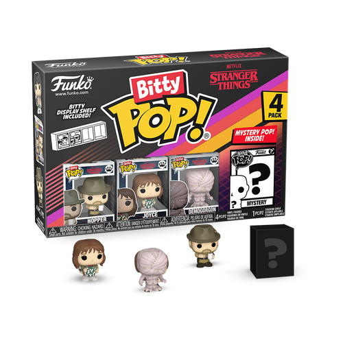 Bitty POP! Stranger Things: Hopper, Joyce & Demogorgon 4-Pack