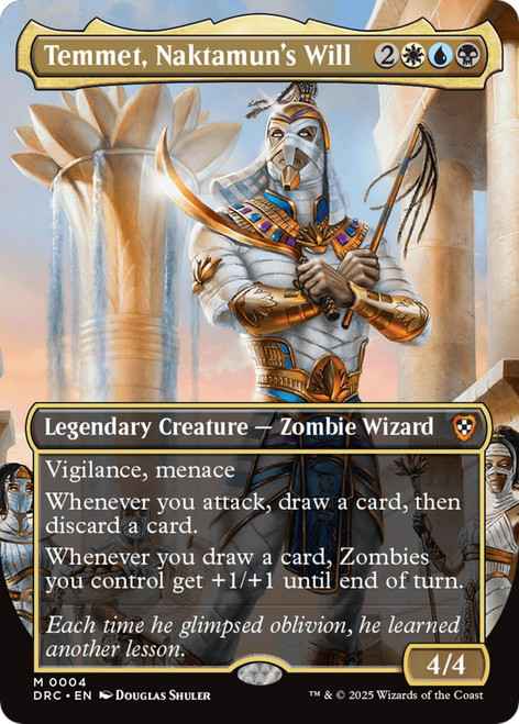 Temmet, Naktamun's Will (Borderless Foil)