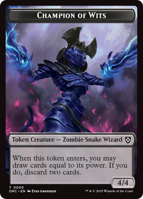Aetherdrift Commander - Champion of Wits Token