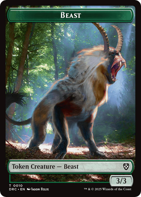 Aetherdrift Commander - Beast (#10) Token