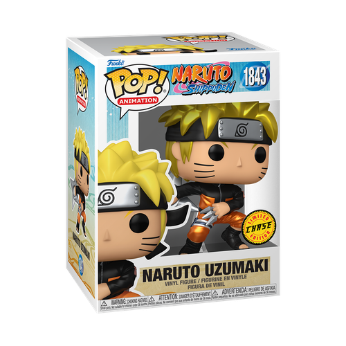 POP! Animation - Naruto Shippuden #1843 Naruto Uzumaki with Kunai & Shuriken (Metallic) [CHASE]